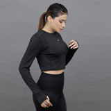 FitFemme Crop Top 1.0 (NA0208) Black