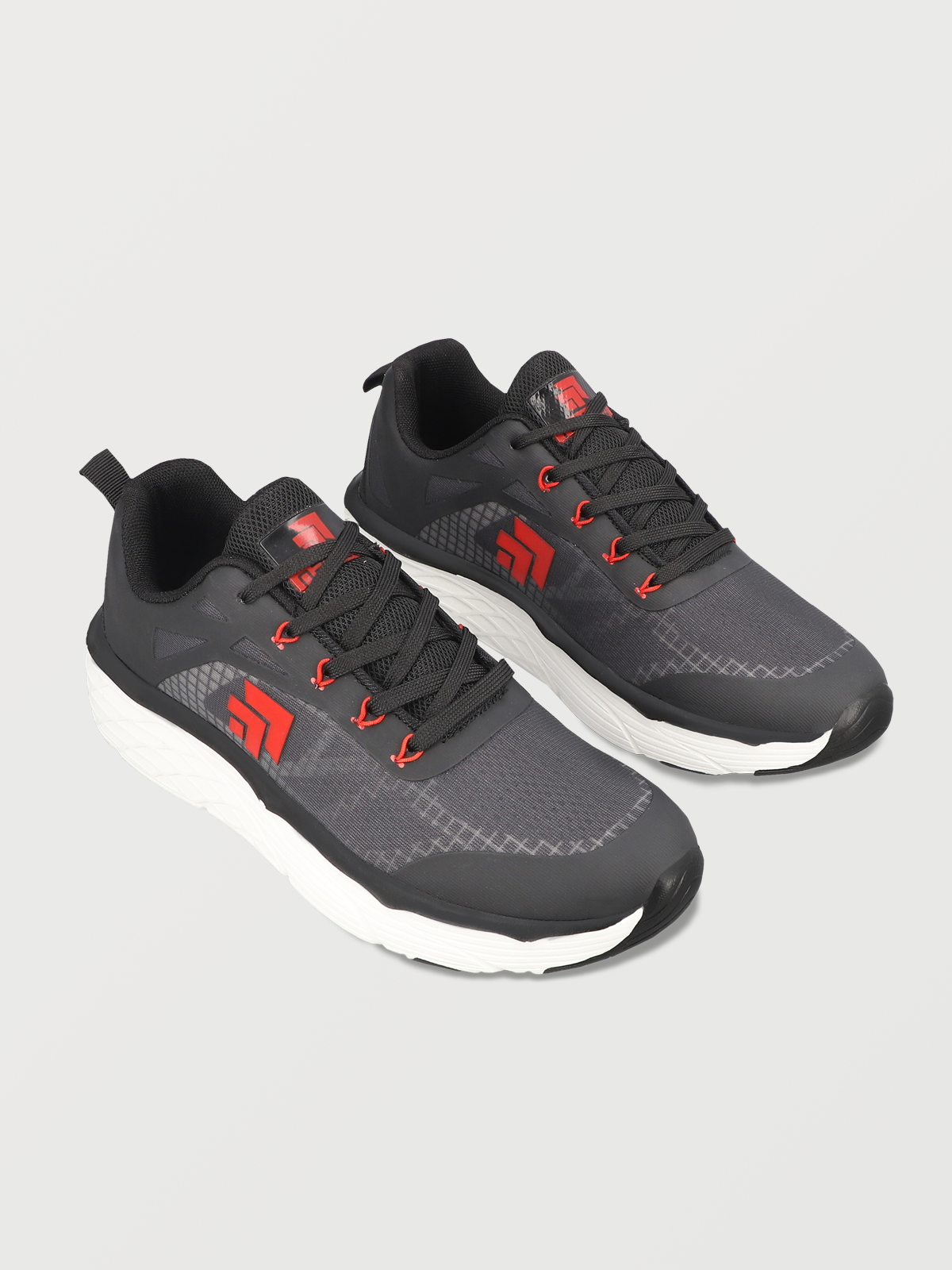 GREY/RED