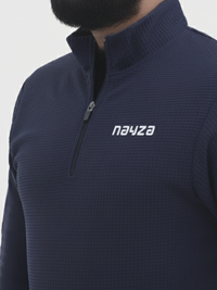 Mock Neck Half Zipper Sweat Shirt