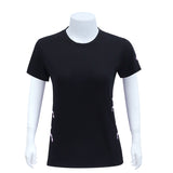 On The Roll V Neck Tee (NA0159)-Black